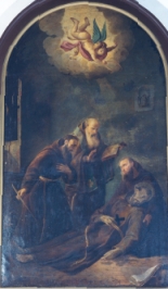 La pala originale rappresentante la morte di Francesco